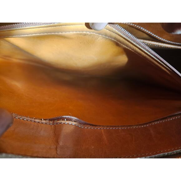 DOONEY & BOURKE Vintage Tan and Camel/Grey Tote - Picture 11 of 13